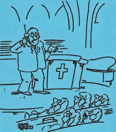 Cartoon, Faulty PA System